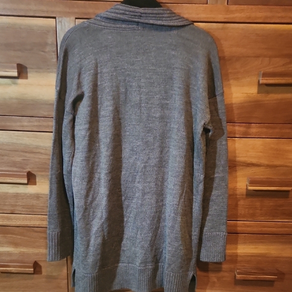 Ann Taylor Gray Shawl Collar Cardigan Sweater - Picture 4 of 4